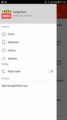 Senegal News android App screenshot 0